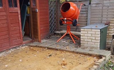 Mixer ready for work