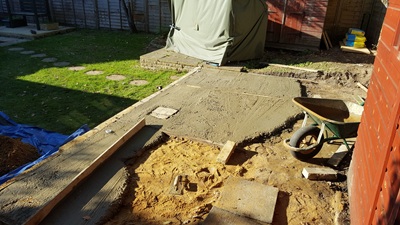 Footings in progress