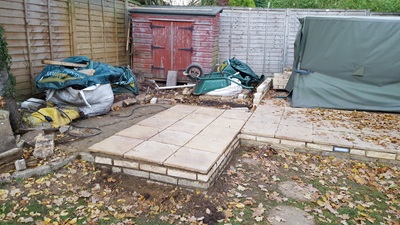 First slabs in place